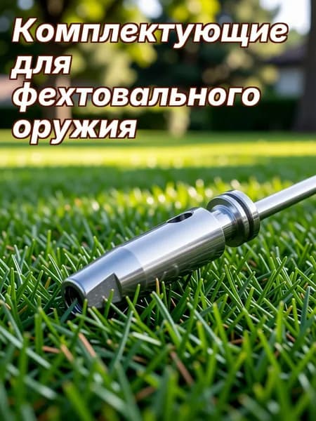 Фехтовальный наконечник из нержавеющей стали для шпаги с долговечным материалом серебристого цвета