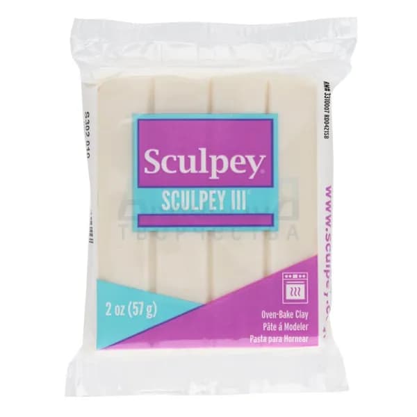 Полимерная глина Sculpey III 010 цвет полупрозрачный 57 гр.