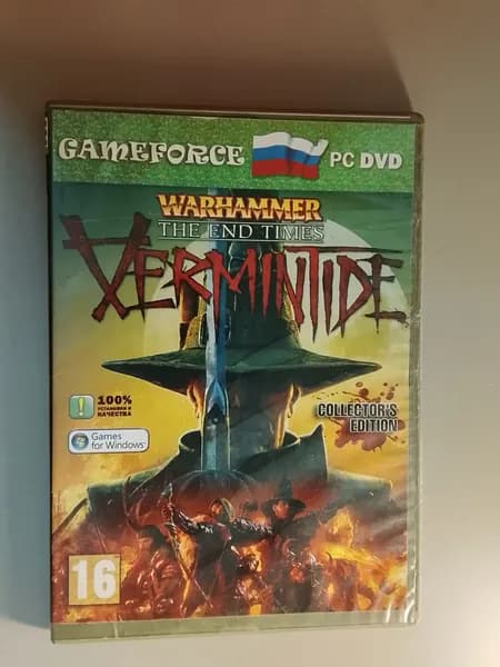 Диск с винтажной игрой для слабого ПК Warhammer End Times Vermintide PC DVD