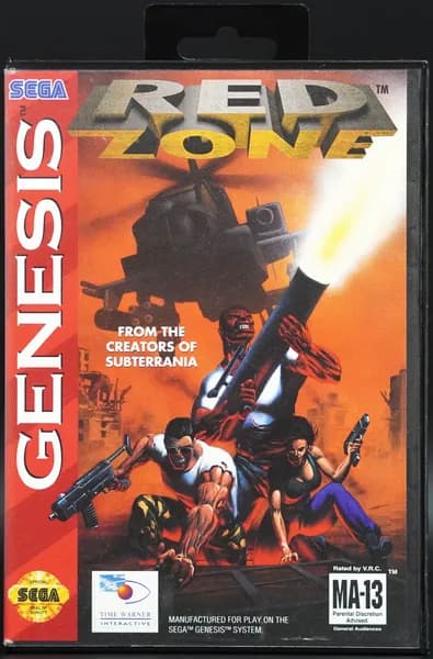 Игра Red Zone SEGA Genesis USA Complete