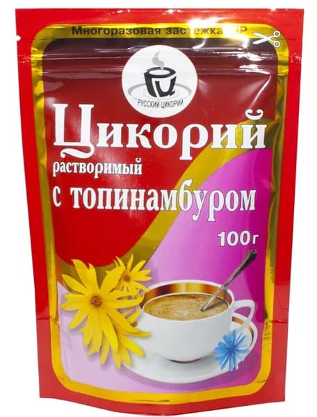 Русский цикорий Цикорий, С топинамбуром, растворимый, 100 г