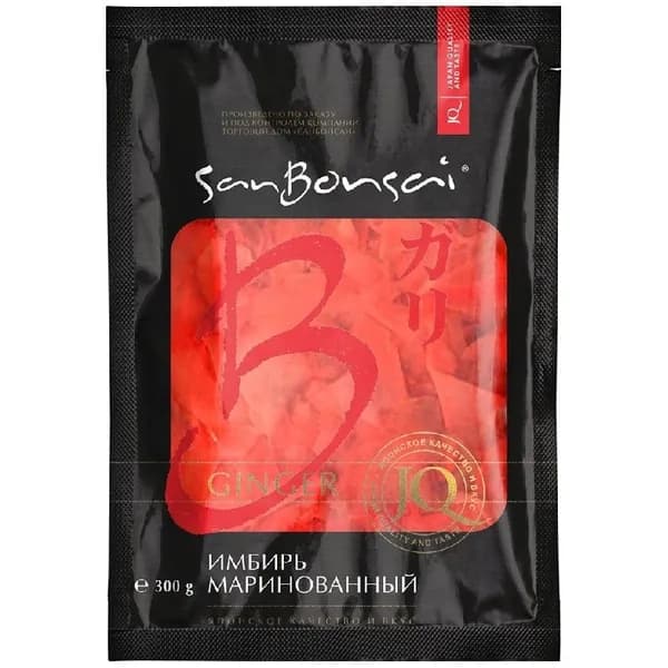Имбирь SANBONSAI маринованный /пакет/ 300г