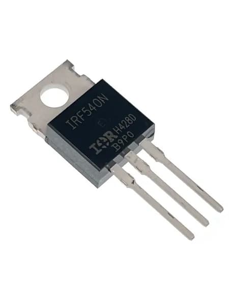 Транзистор IRF540N, MOSFET N-канальный, 100В 33А, корпус TO-220AB, 10 шт