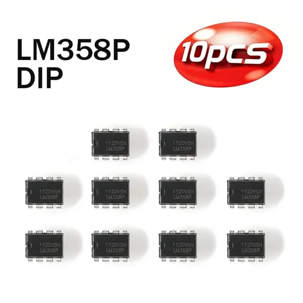 10 штук операционных усилителей LM358P DIP8, набор интегральных схем IC LM358