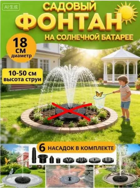 Фонтан садовый,20м3/час