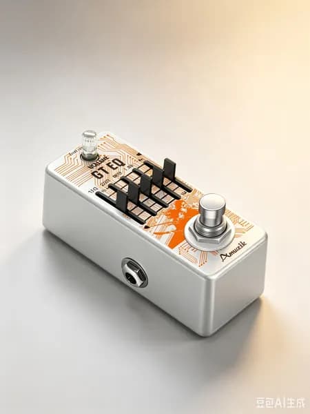 AMUZIK LEF-317A GT-EQ, миниатюрная 5-полосная графическая эквалайзер-педаль для электрогитары, регулировка усиления 18 дБ на полосу, регулятор общей громкости, металлический корпус, истинный байпас
