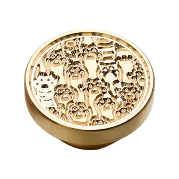 (1 шт.) Милый питомец серии Cute Fire Paint Seal Head-Поднимите мяукающий коготь