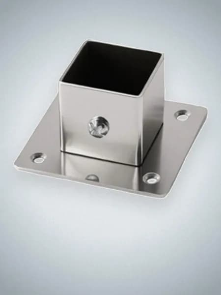 Фланец из нержавеющей стали для квадратной трубы, - 40mm