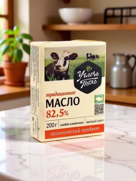 УГЛЕЧЕ ПОЛЕ Масло сливочное Традиционное 82,5% 200 гр/ 6 штук