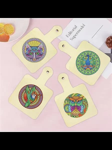 4 шт. Bird серия DIY алмазные коврики для взрослых, декор ст