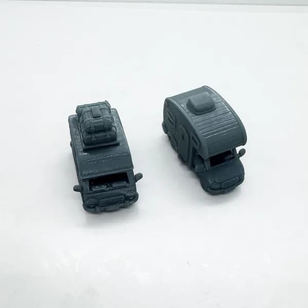 Сборная модель 1/160: 3D-печать: Q-версия милого автодома (кемпера), коллекционный декор для макета