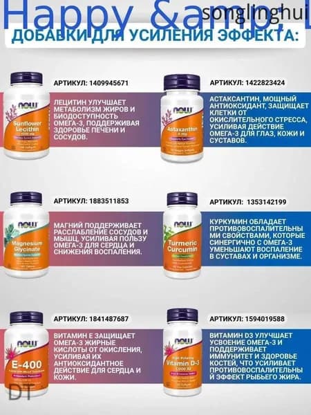 NOW Oмега-3, рыбий жир, 1000 мг, 200 капсул/Omega-3 Fish Oil