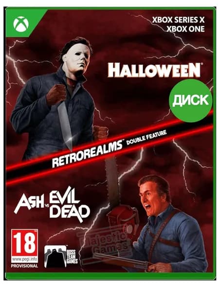 Игра Halloween and Ash vs Evil Dead RetroRealms Double Feature (Диск, Xbox One, Series X, Английская версия)