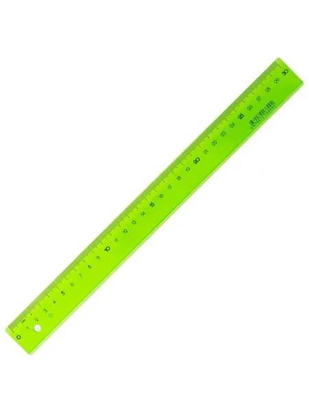 Линейка пластиковая 30 см Attache Bright Colours, зеленая