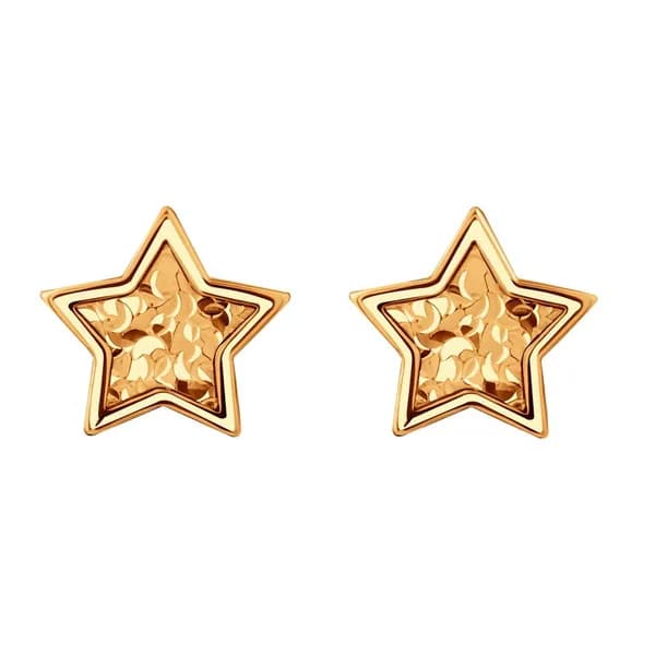 Золотые серьги DIAMANT-ONLINE 585 пробы