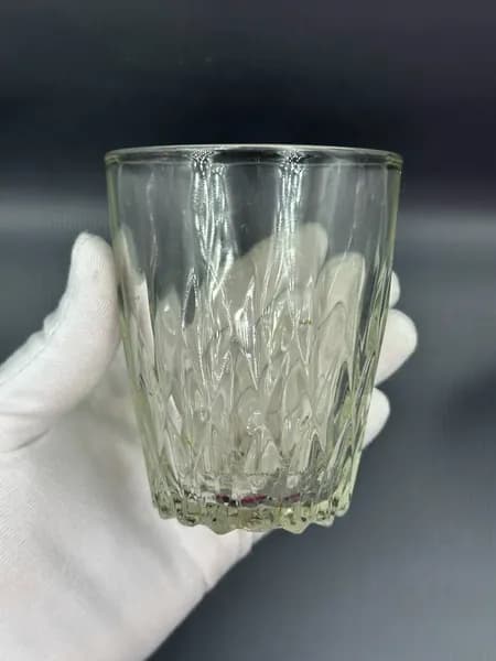 Стакан Стекло СССР Высота 8.5 см Клеймо Ц35К