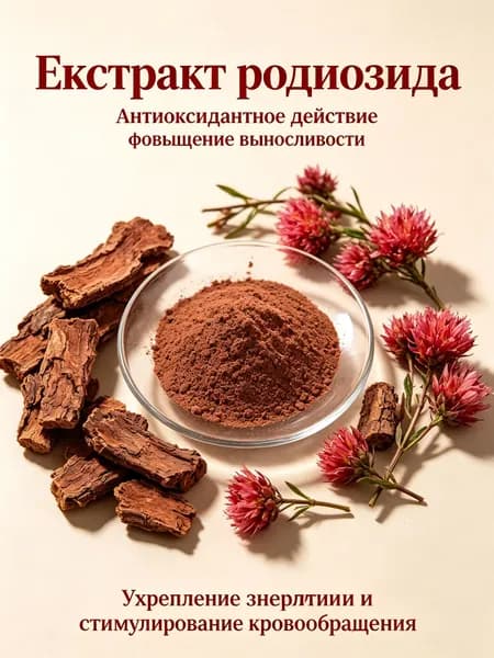 100г Экстракт родиолы розовой порошок / антиоксидант, повышение выносливости и энергии организма/натуральный экстракт для стимуляции кровообращения и снятия усталости