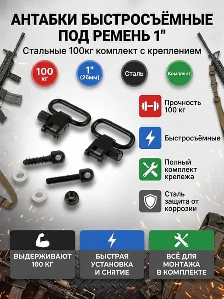Набор быстросъемных антабок с винтовым креплением