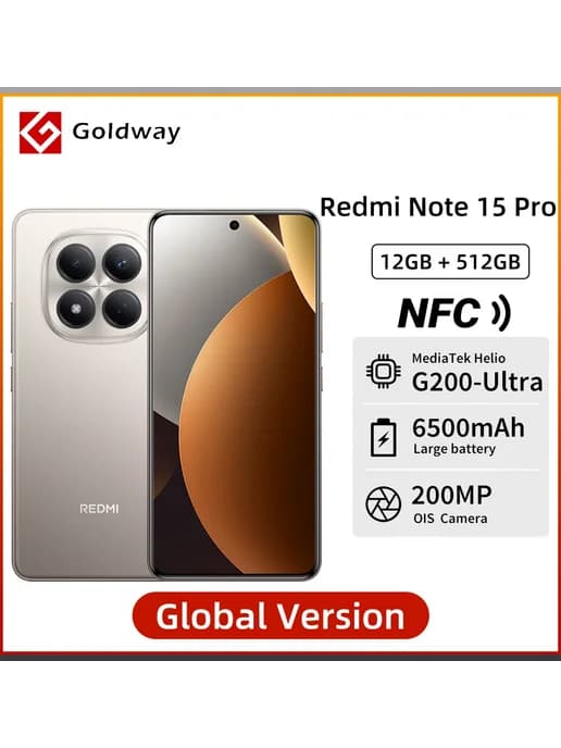 Смартфон Redmi Note 15 Pro, 12 512ГБ, global