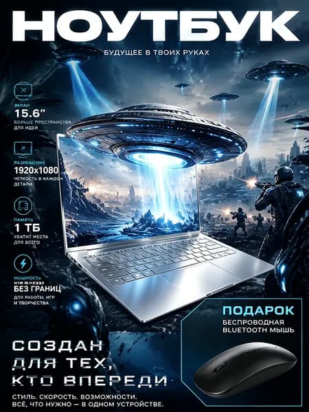 ноутбук Ноутбук 15.6", RAM 16 ГБ, Windows Pro, серебристый