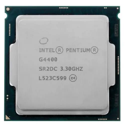 Процессор Intel Pentium G4400 (CM8066201927306) OEM - LGA 1151, 2 х 3.3 ГГц, L2 - 0.5 МБ, L3 - 3 МБ, 2хDDR3L, DDR4-2133 МГц, Intel HD Graphics 510, TDP 54 Вт