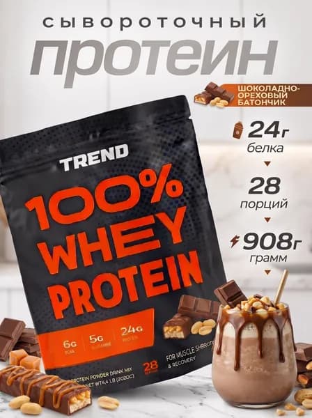 Сывороточный протеин Top Whey 908 г TREND СНИКЕРС