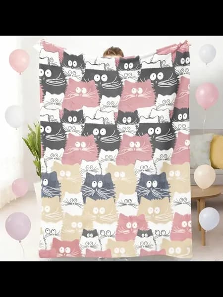 Новорожденный одеяло, кошачье одеяло60*40
