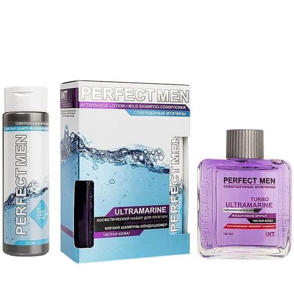 Perfect Men Набор Ultramarine (шампунь 250 мл + лосьон после бритья 100 мл)/