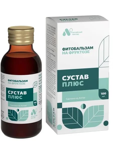 Фитобальзам СУСТАВ+ на фруктозе Алтайский нектар, 100мл