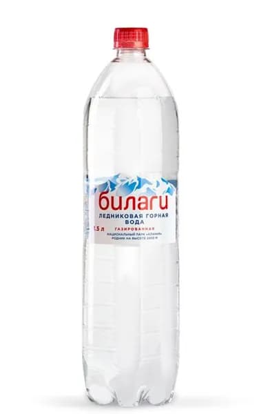 Вода питьевая Билаги, 6 шт по 1,5 л, с газом, пэт