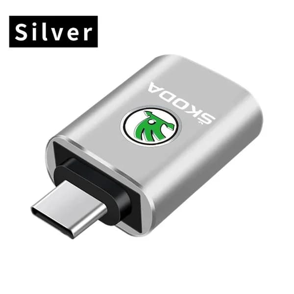 Автомобильный адаптер Type-C на USB, аксессуары для салона автомобиля для Skoda Octavia, Kodiaq, Fabia, Rapid, Superb A5, A7, Kamiq, Karoq