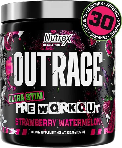 Outrage Ultra Stim (220,41 гр) Клубника-Арбуз
