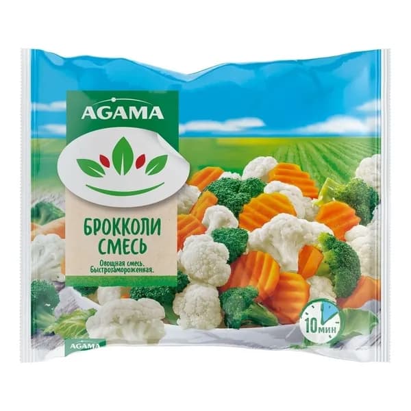 Овощная смесь Капуста Брокколи Agama замороженная 400 г