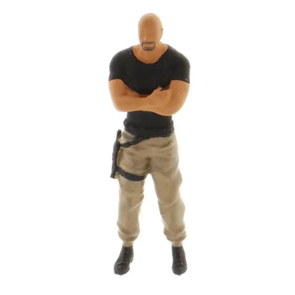 Миниатюрная фигурка персонажа из фильма для диорам, масштаб 1:64, темно-коричневый, модель автомобиля