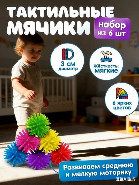 Недорогие сувениры для детей и коллег (6 шт), мини-антистрессы, подарки для конкурсов и адвент-календаря