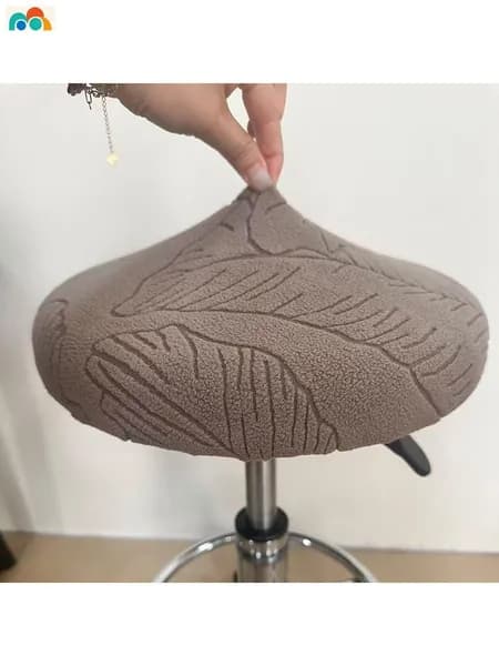 Чехол на мебель для табурета 30x36 см на резинке хаки