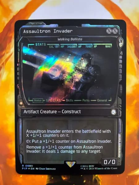 Портативные карты MTG Настройка и прокси высококачественной фольги Асультрон Инвадер 880