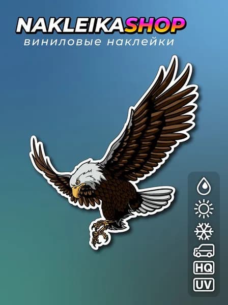 Наклейка Орел 13x15 см