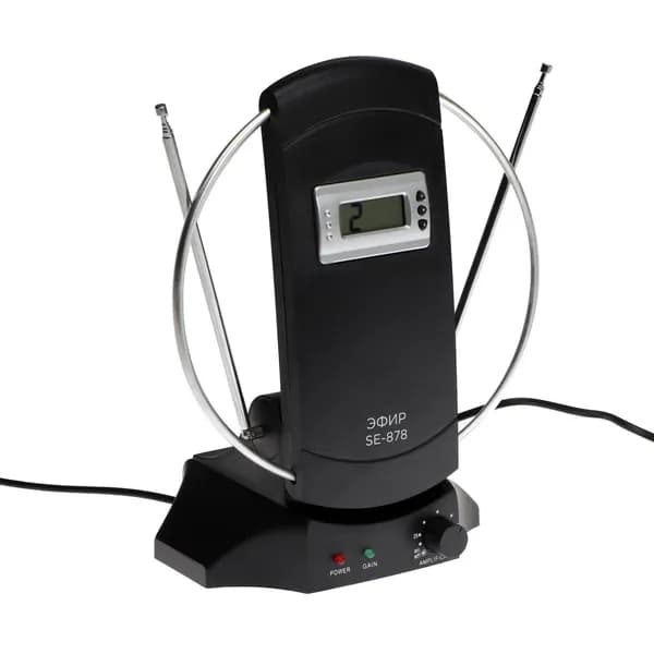 Антенна для телевизора комнатная SE-878 DVB-T2/ДМВ+МВ