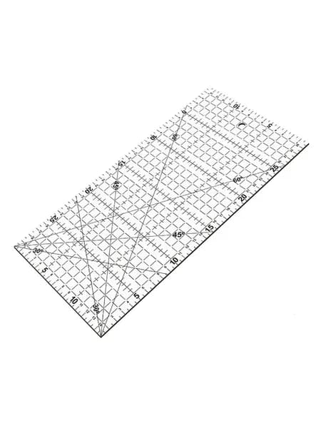 Акриловая линейка для пэчворка 30x15см