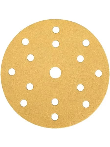 Шлифовальный круг Interflex Gold AP215C 150 мм, на липучке, 15 отверстий, Р120 3127123315