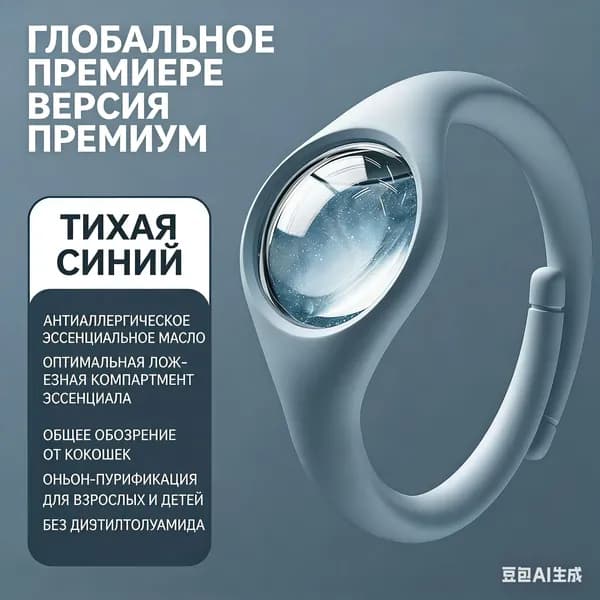 Браслет от комаров и клещей универсальный защитник, 1 шт.
