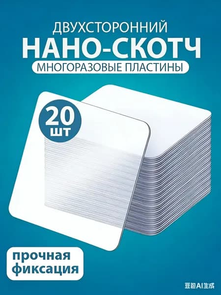 Клейкая лента канцелярская 60 мм x 0.06 м, 20 шт.
