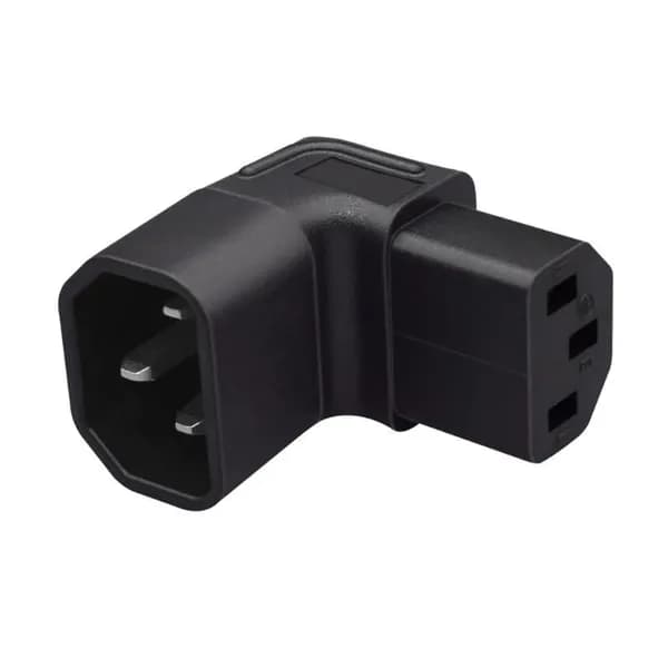 Переходник IEC 320 C14 C13 с боковым изгибом, - A