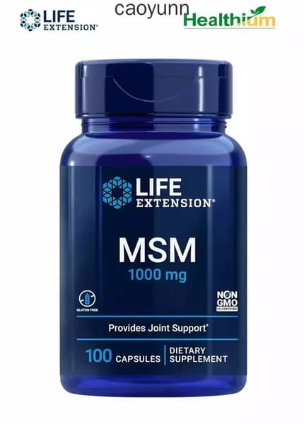 Life Extension MSM 1000мг 100 капсул МСМ (метилсульфонилметан) / Поддерживает здоровье суставов, колен и хрящей для повышения подвижности