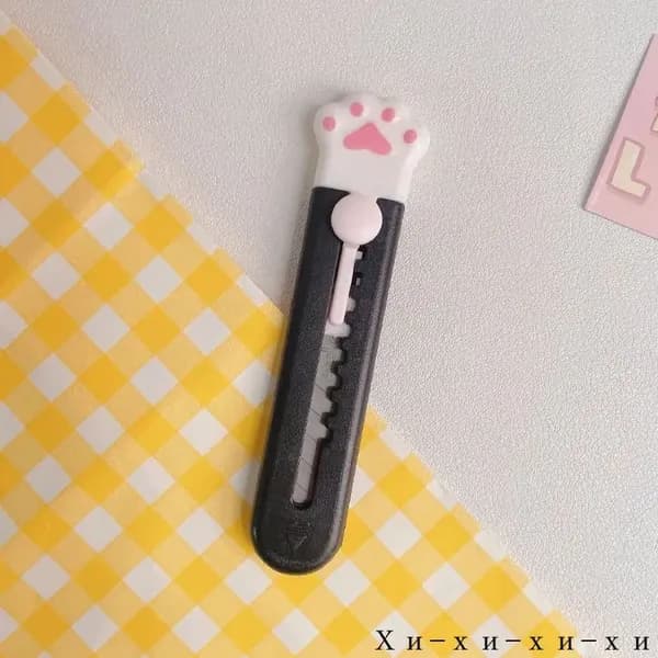 Нож канцелярский, Mr.paper, 1 шт., милый дизайн кошачьей лапки, острый, удобный, можно использовать для резки бумаги, экспресс-распаковки
