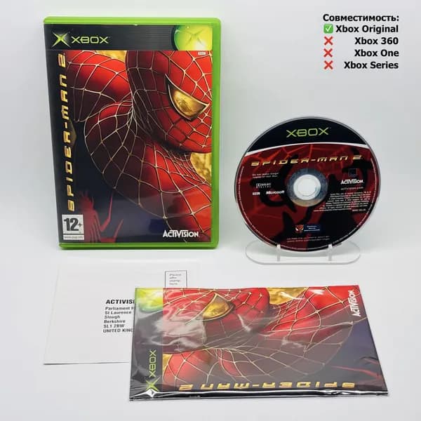 Игра Spider-Man 2 Xbox Original (Лицензия) (Xbox, Английская версия)