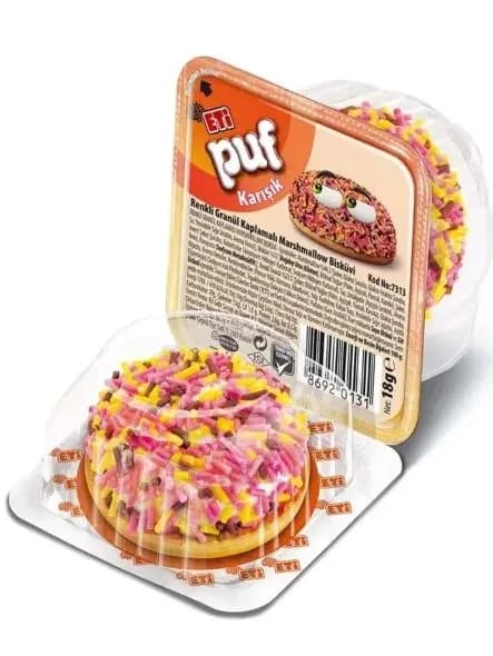 Eti Puf Colourful Biscuits 18 G - печенье
