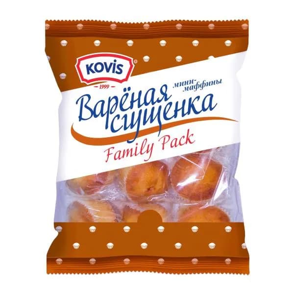 Мини-маффины с варёной сгущенкой Kovis 470г