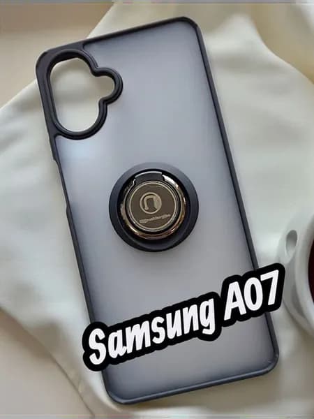 Чехол на Samsung A07 противоударный с кольцом